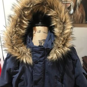 ❄️MARC NEW YORK Parka Jacket with Fur Trimmed Hood